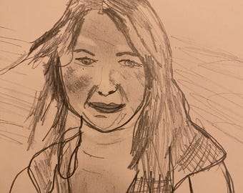 Portrait au crayon à partir d'une photo