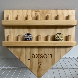 Baseball Home Plate Ring Display,Tournament Ring Display,Championship Ring Display,Personalized Championship Ring Display