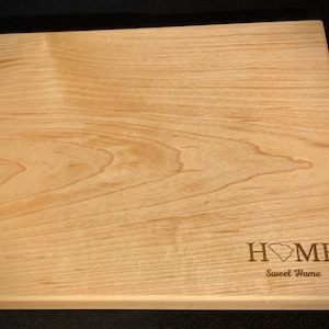 Cutting Board ,Charcuterie Board ,Solid Cutting Board , Solid Maple Cutting Board, Personalized Solid hard maple cutting board