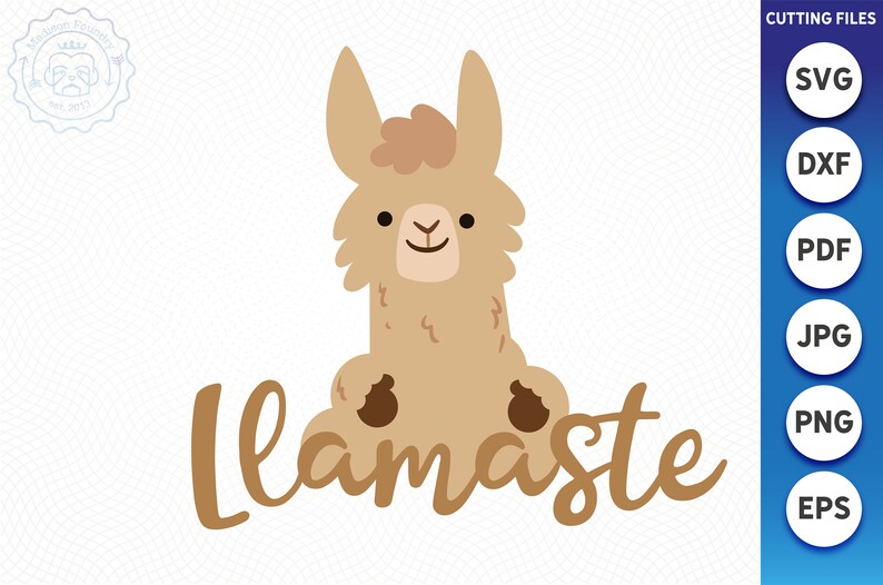 Download Llamaste SVG DXF digital download JPEG clip art Files | Etsy