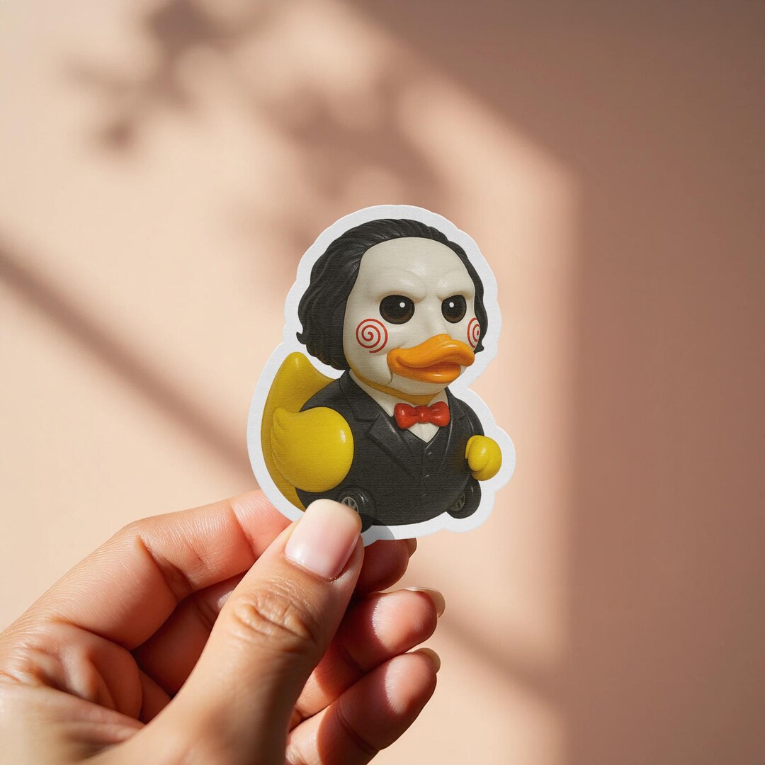 Mastermind Horror Mastermind Rubber Duck Halloween Sticker, Horror Movie Inspired Decal ...