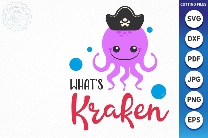Download Whats Kraken SVG DXF digital download JPEG clip art | Etsy