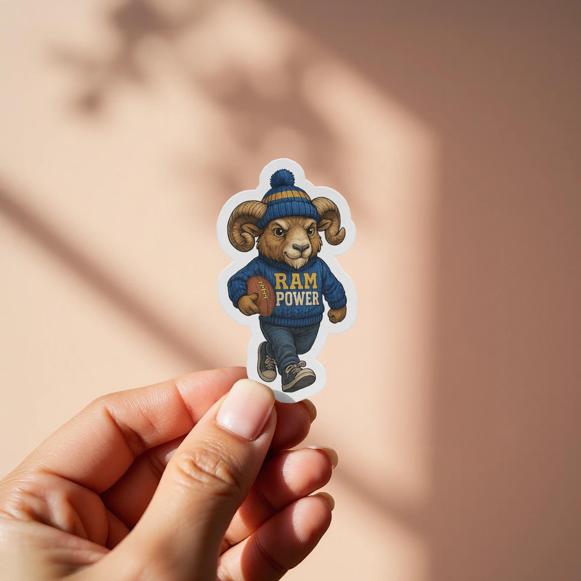 Memorie Ram Sticker Ram Power Sticker, Cute Mascot Sticker, Football Lover Gift Decal ...