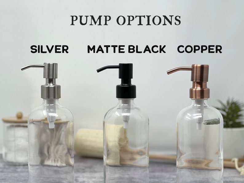 Refillable Soap Dispenser Bottles Personalized Lotion Pump Etsy