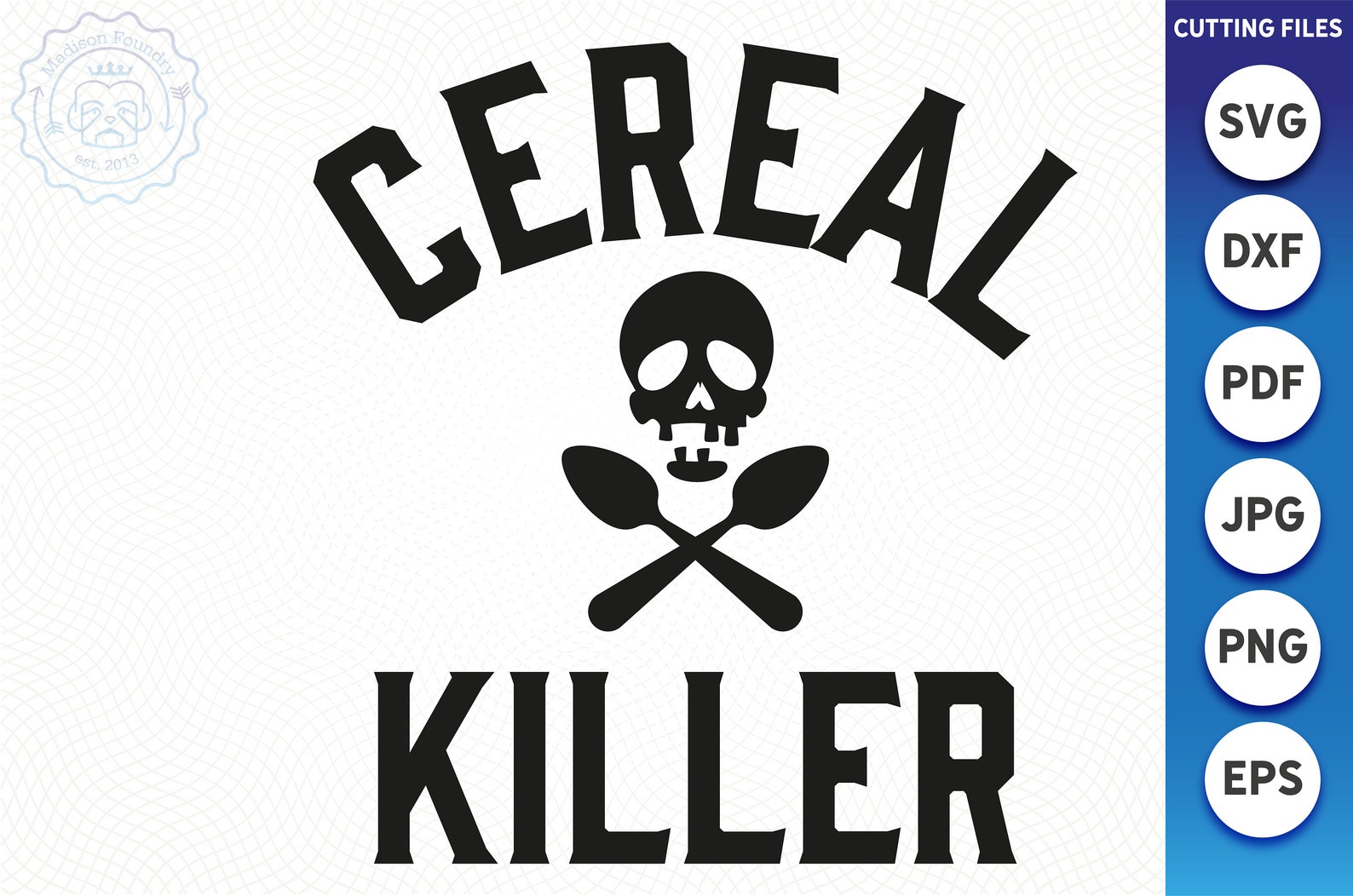 Cereal Killer SVG DXF digital download JPEG clip art Etsy
