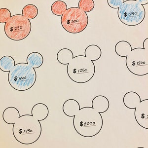 Disney Savings Tracker // Track Your Disney Vacation Savings - Etsy