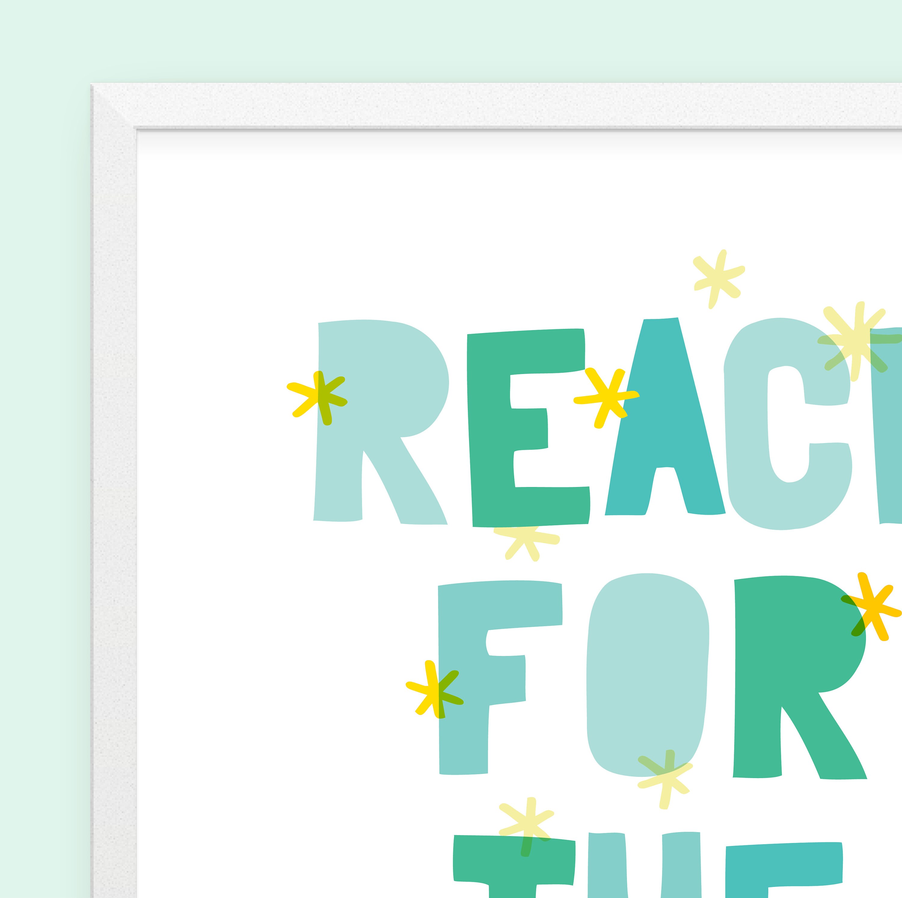 Reach for the Sky Toy Story Quote Kids Printable Art | Etsy