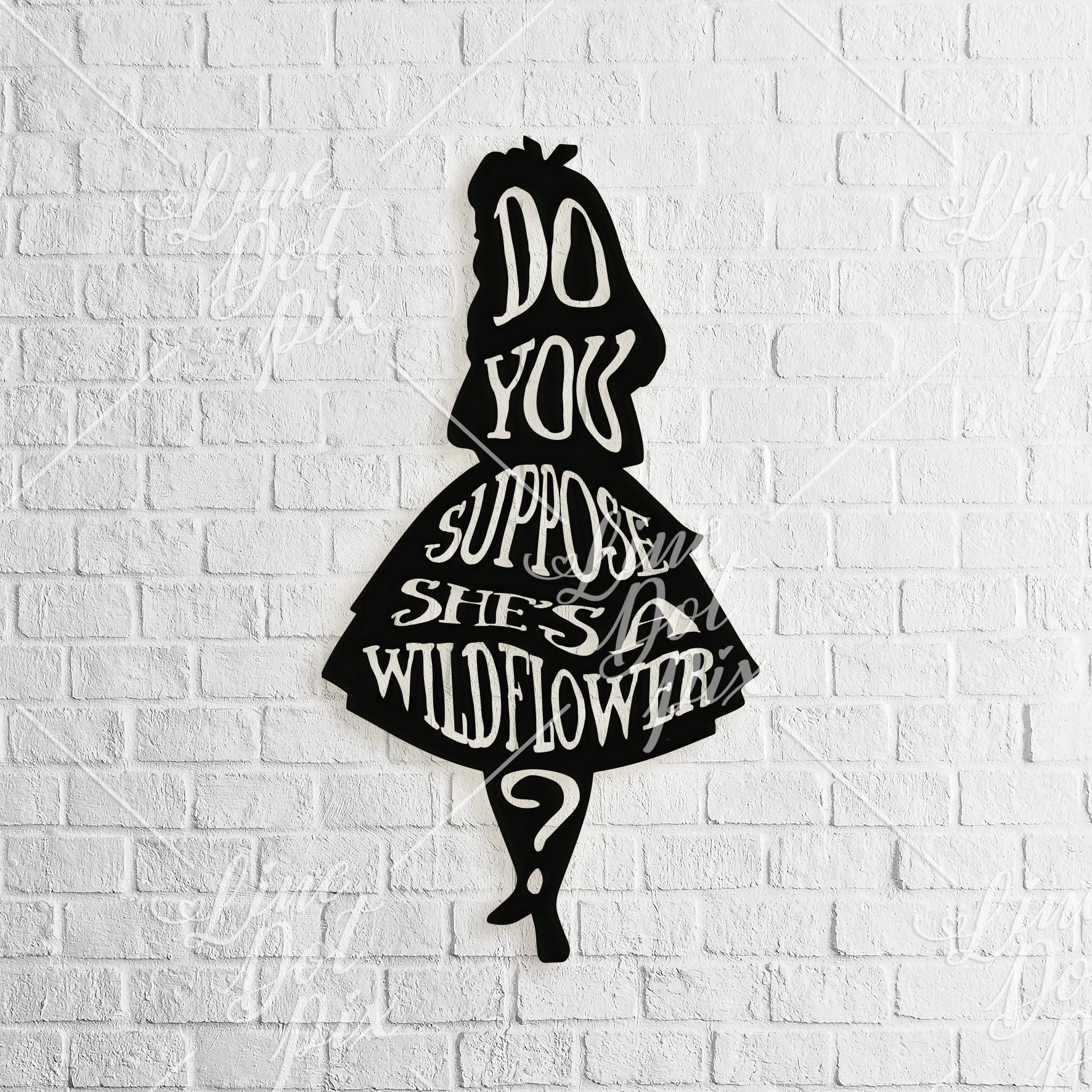 Alice in Wonderland SVG digital download Do you suppose | Etsy
