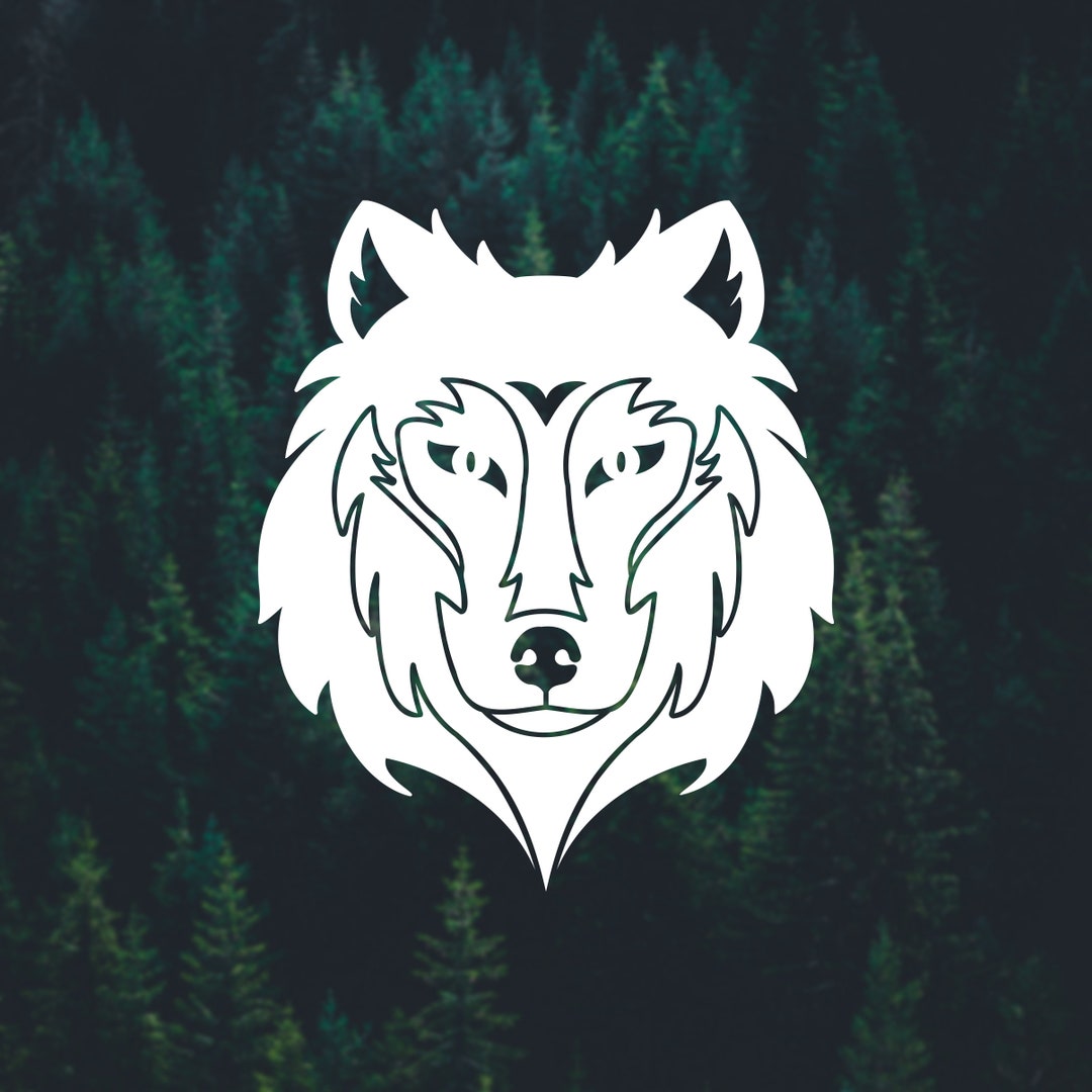 Direwolf Decal Etsy