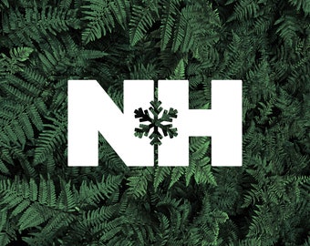 New Hampshire Snowflake Decal