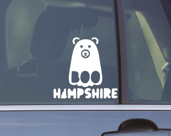 Boo Hampshire Bear Decal