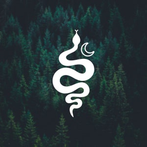 Snake Moon Decal
