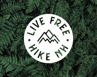 Live Free, Hike New Hampshire Decal