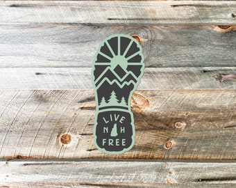 Mini Hiking Boot Sticker