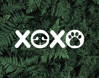 XOXO Dog Decal