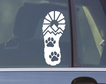 Trail Buddy Hiking Boot Decal