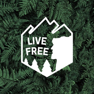 Live Free Old Man Decal