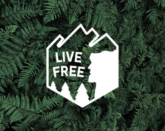 Live Free Old Man Decal