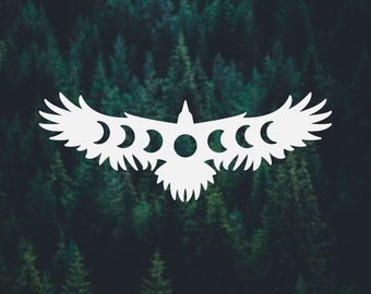 Lunar Crow Decal