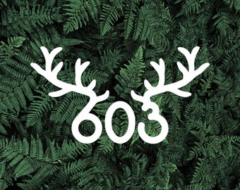 603 Antlers Decal