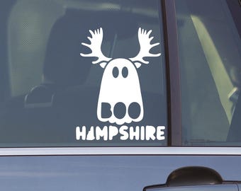 Boo Hampshire Moose Decal