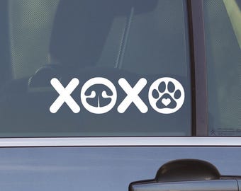 XOXO Dog Decal