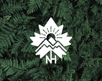Maple Leaf Sunrise Decal