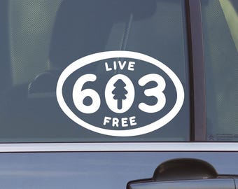 603 Live Free Decal