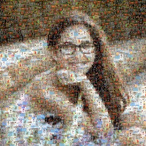 Customized Mosaic Collage Photo - Personalized Birthday, Bar/Bat Mitzvah, Anniversary, Wedding present