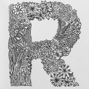 Carta Ilustrada Personalizada R