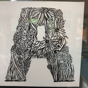 Carta ilustrada personalizada A