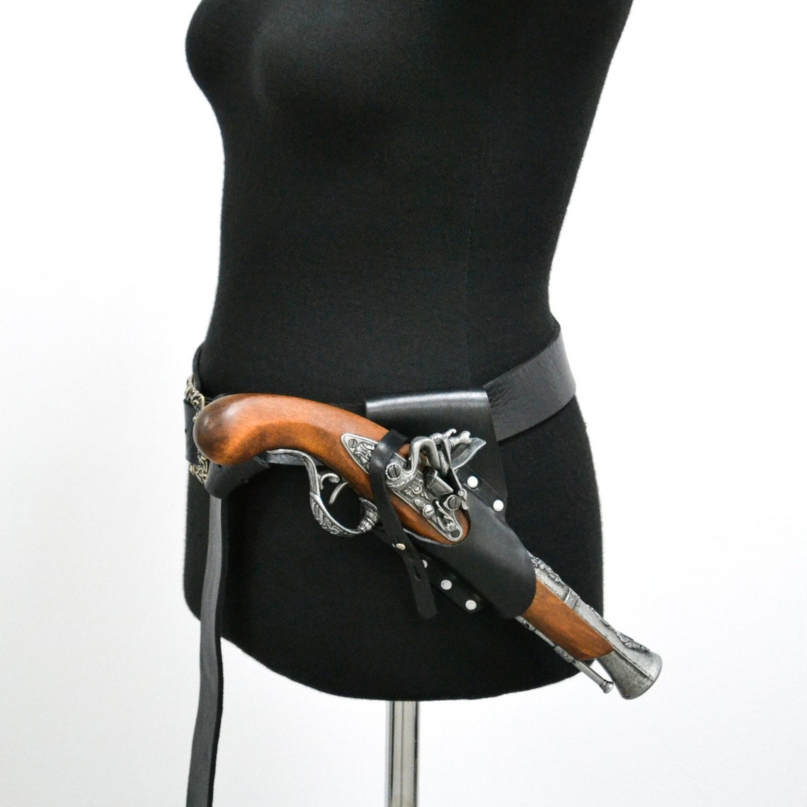 Pirate Gun Shoulder Leather Holster Flintlock LARP SCA | Etsy