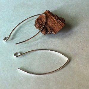 Handmade Sterling Silver Ear Wires, Silver Ear Wires, Silver, Jewelry Supply, Sterling Silver Ear Wires, Sterling Silver Jewelry Findings