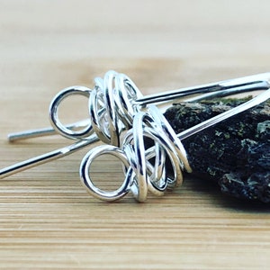 Sterling Silver Ear Wires: Handmade Tumbleweed French Earring Findings