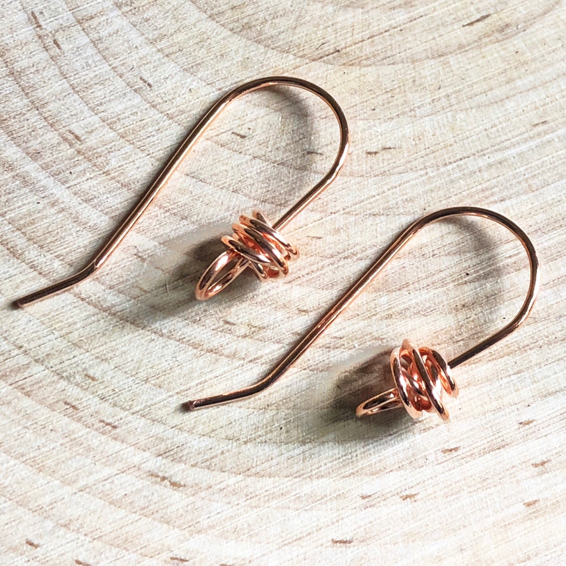 Tumbleweed French Ear Wires Knotted Ear Wires Fancy Ear Etsy