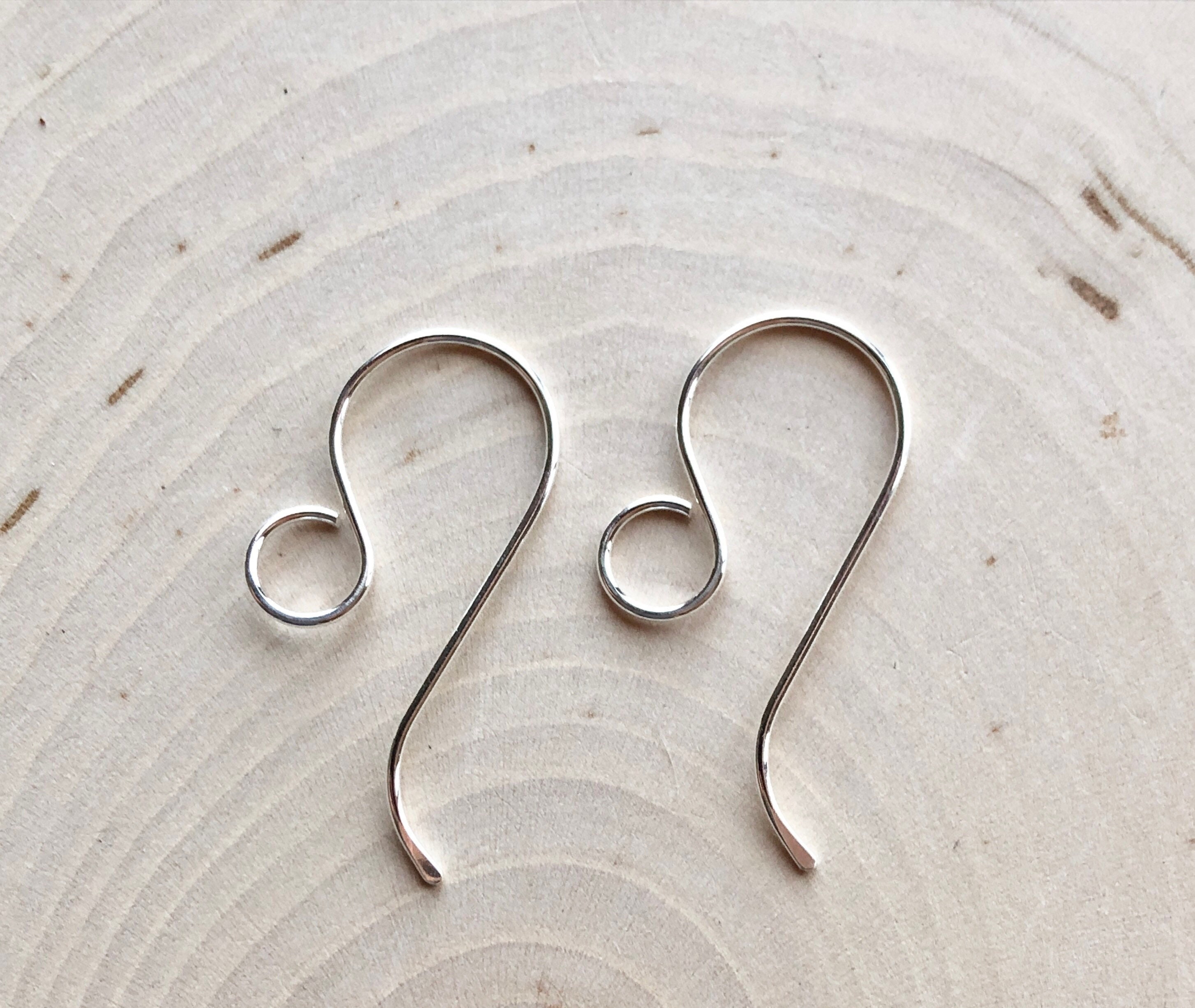 Sterling Silver French Ear Wires - 2 Pieces (Makes 1 Pair) - USA Made