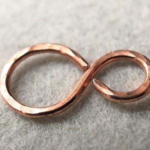 10 Small Copper Connectors, Handmade Copper Connectors, Handmade Findings, Copper Findings, Copper Links,Handmade Links, Jewelry Findings