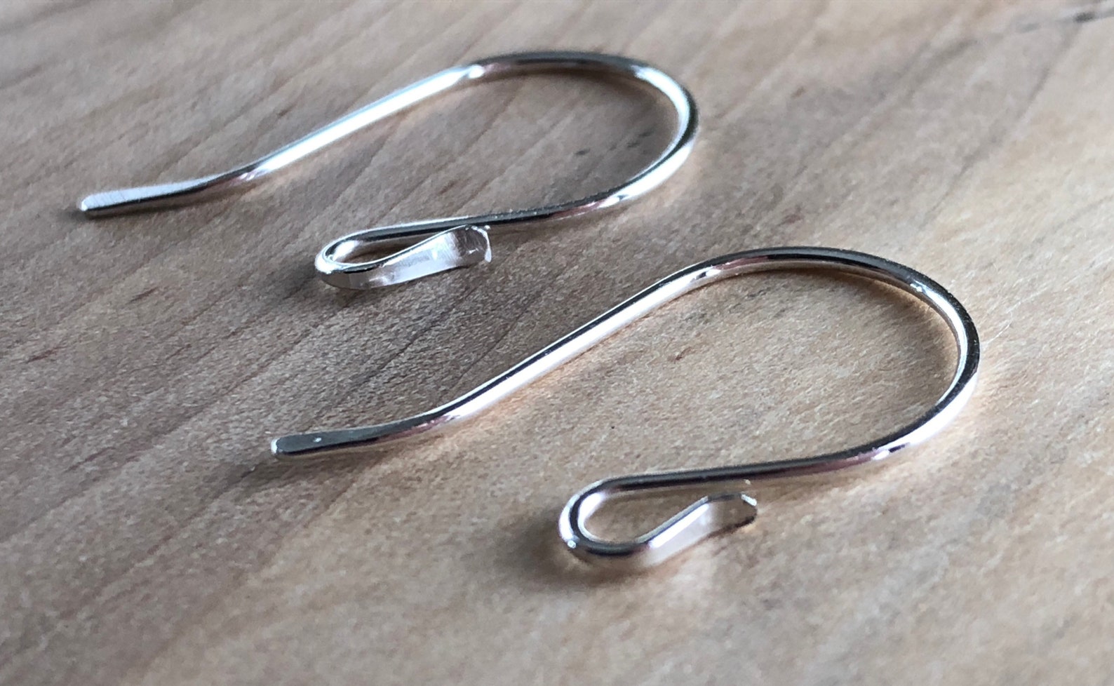 Small Sterling Silver Ear Wires Silver Ear Wires Silver - Etsy