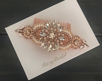 Wedding Hair Comb, Wedding Headpiece, Bridal Headpiece, Hair Jewelry, Hair Accessory, Rhinestone Hairpiece