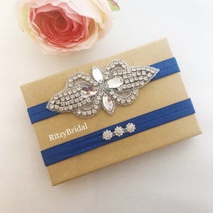 wedding garter, bridal garter, garters for wedding, garter belt, garters, rhinestone garter, wedding garter royal blue, royal blue garter