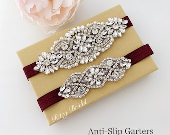 Wedding Garter - Bridal Garter - Pearl and Crystal Rhinestone Garter and  Toss Garter Set-style 200 - Etsy