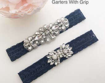 Wedding Garter, Bridal Garter, Wedding Garter Belt, Garters for wedding, Wedding Garter Blush, Wedding Garters, Navy Wedding Garter