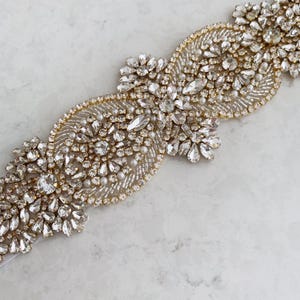 Brautgürtel mit Strasssteinen – Kristall-Hochzeitskleid-Gürtel, Schärpe, Kristall-Gürtel, Strass-Gürtel für die Braut
