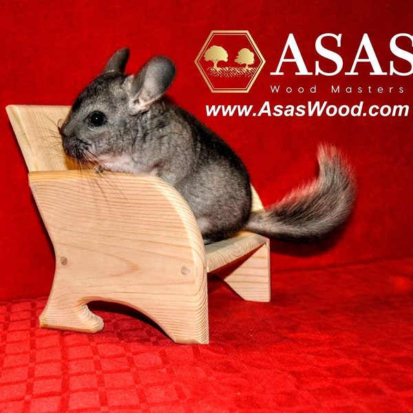 Cute Chinchilla Chair, Chinchilla furniture, Chinchilla ledges / Made by AsasWood