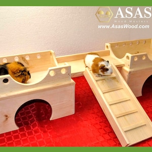 Wooden Guinea Pig Castle