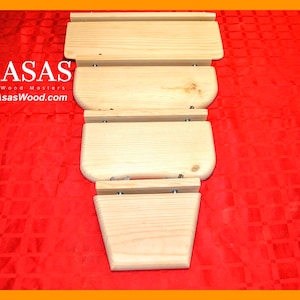 Chinchilla ledge set x 4, made by AsasWood