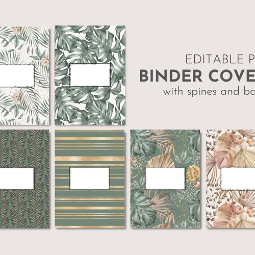 Modern Terrazzo Editable Classroom Binder Covers and Spines - Etsy