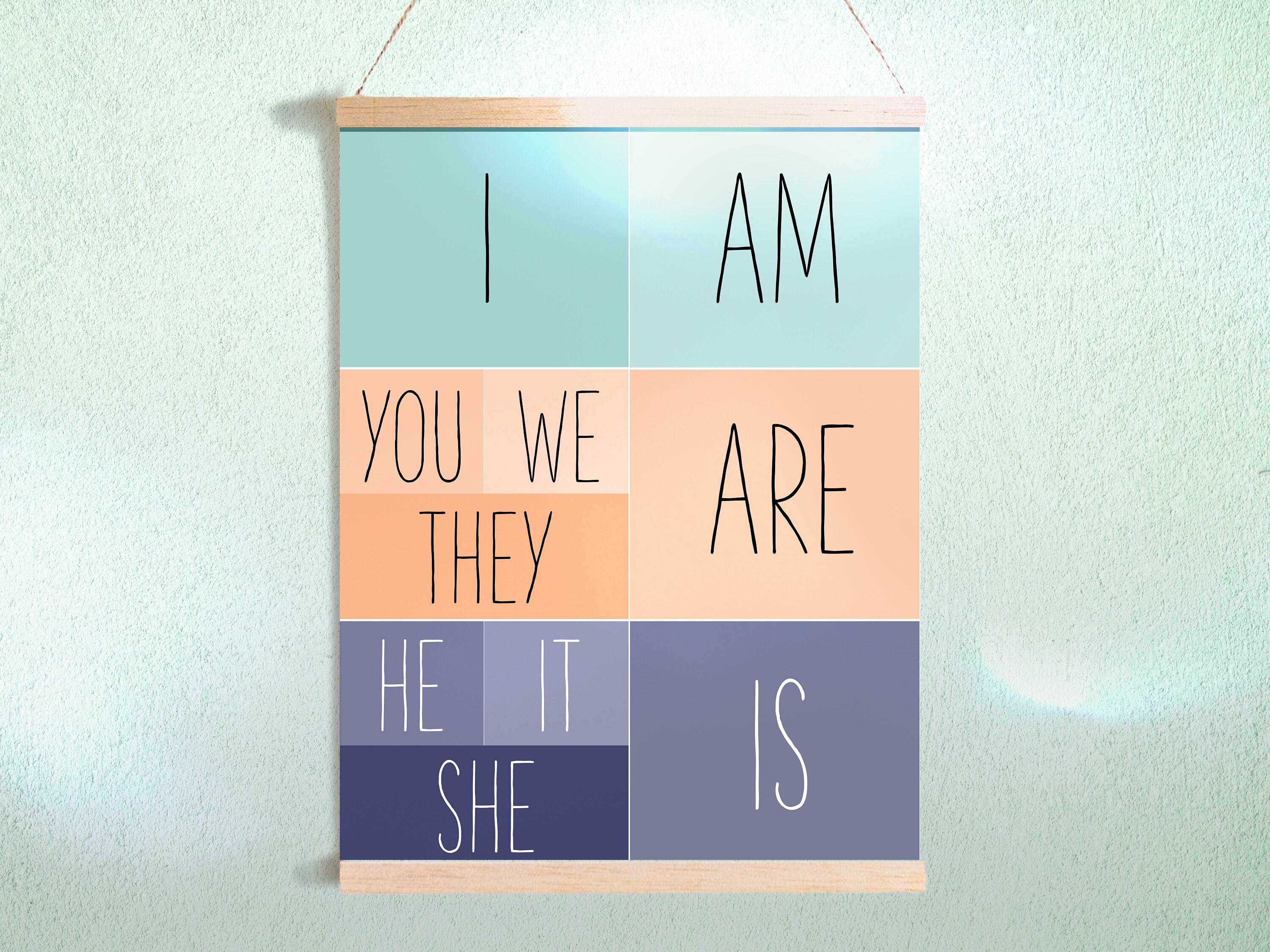 Teacher Props Grammar chart Classroom decor ESL Printable | Etsy