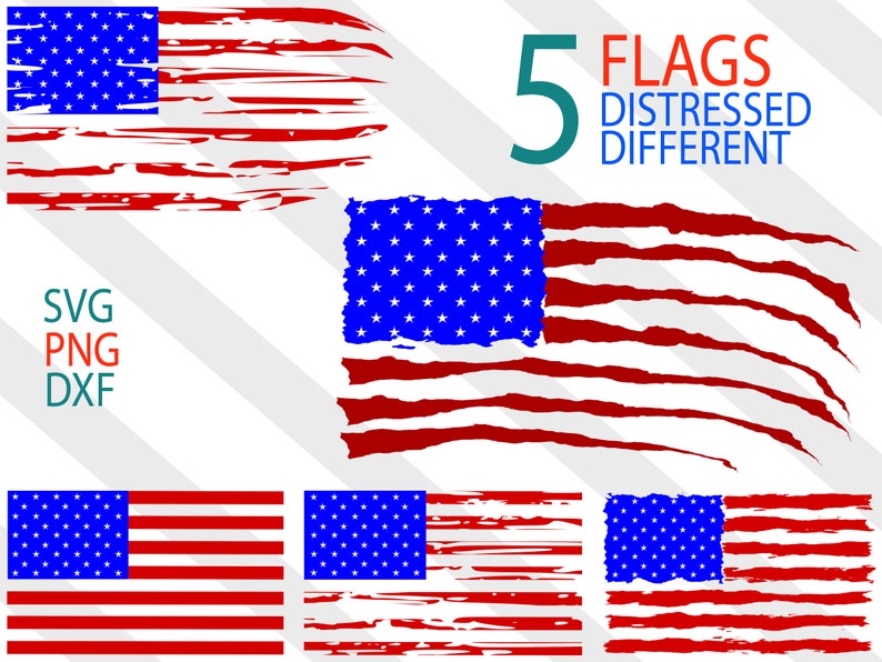 Flag svg, tattered flag svg, usa flag svg, 4th of July svg, Ameri...