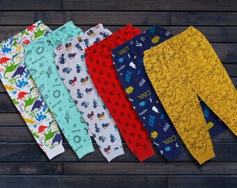 Minicult cotton Baby pajamas in bright colors and fun prints PACK OF 6